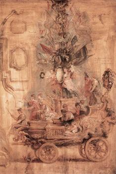 彼得 保羅 魯本斯 The Triumphal Car of Kallo,sketch 彼得 保羅 魯本斯 The Triumphal Car of Kallo,sketch